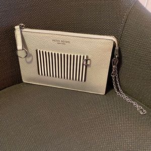 Henri Bendel iridescent wristlet bag